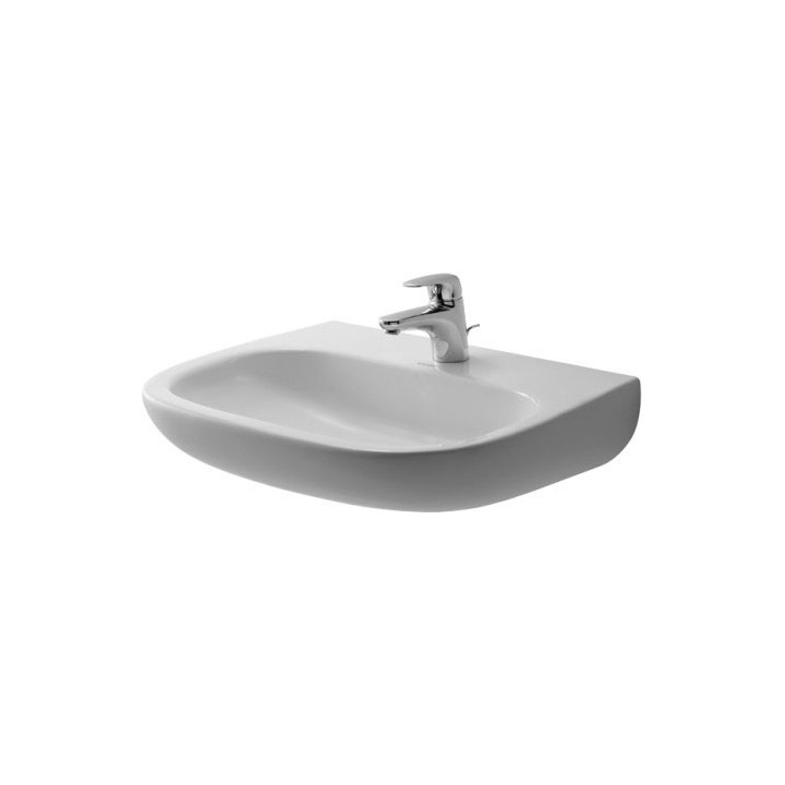 Umywalka ścienna Duravit D-Code Med, 45x34cm, otwór pod baterię, bez przelewu, biała