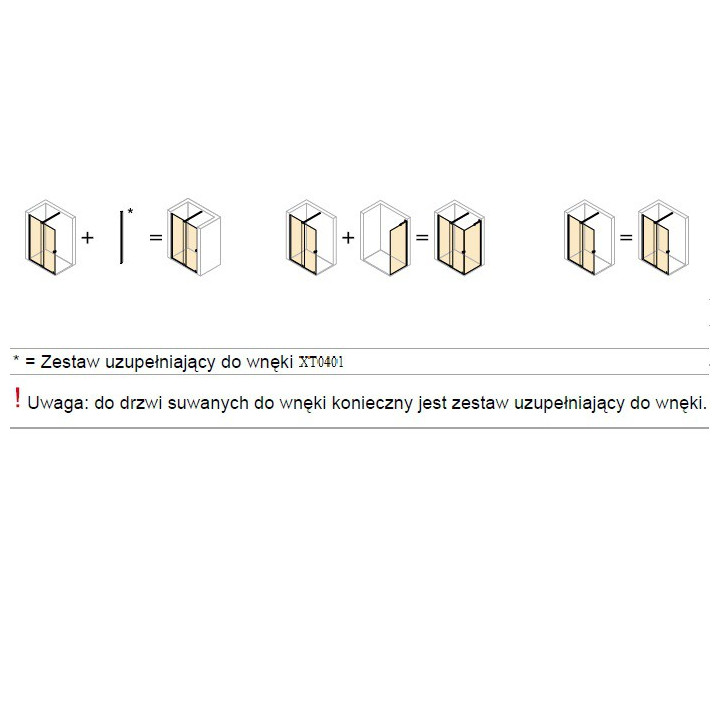 Drzwi suwane Huppe Xtensa Pure 1101-1200 mm, prawe profil srebrny połysk, szkło przezroczyste Anti-Plaque- sanitbuy.pl