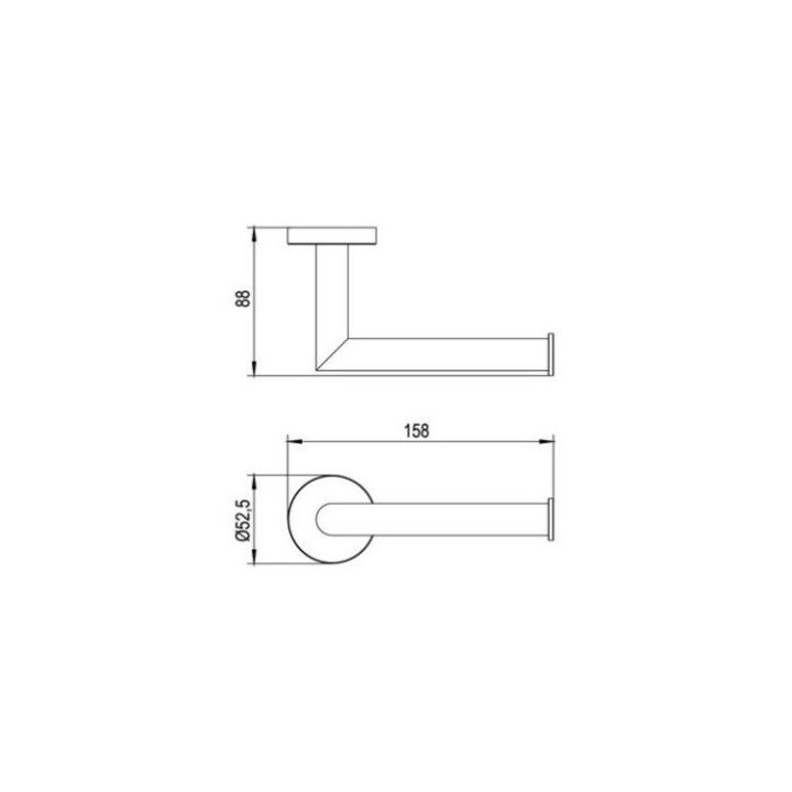 Uchwyt na papier toaletowy Bruma Maris - chrom