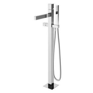 Bateria wannowa Bruma Adamastor, natynkowa, zestaw natryskowy, chrom