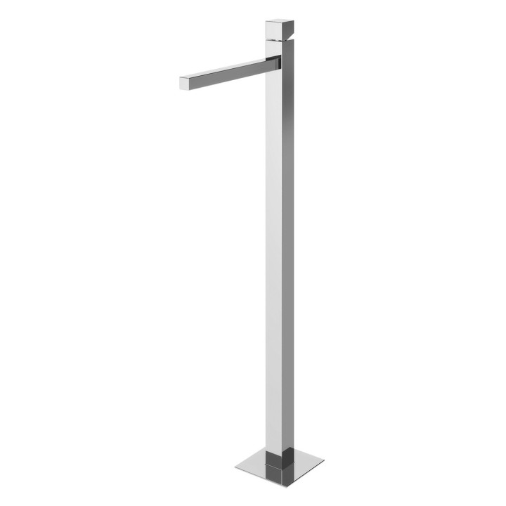 Bateria umywalkowa wolnostojąca Bruma Escudo, wysokość 108cm, uchwyt bez dźwigni, chrom