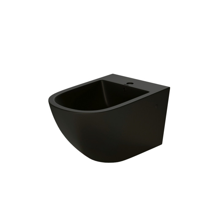 Bidet wiszący Massi Decos, 55x36cm, otwór pod baterię, czarny mat