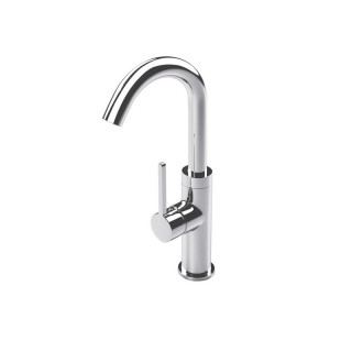 Bateria umywalkowa Massi Venica, stojąca, niska, chrom