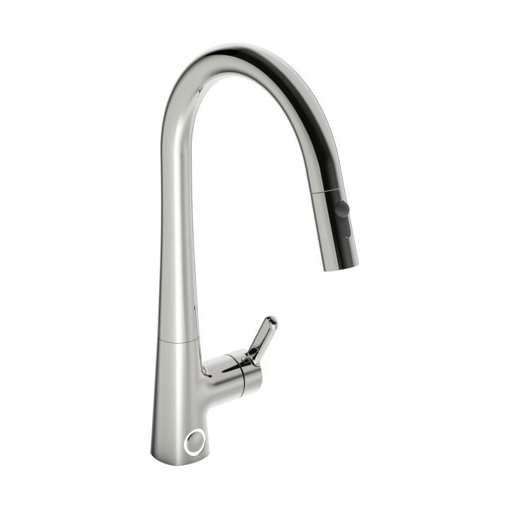 Bateria kuchenna Oras Inspera, stojąca, obrotowa wylewki, chrom