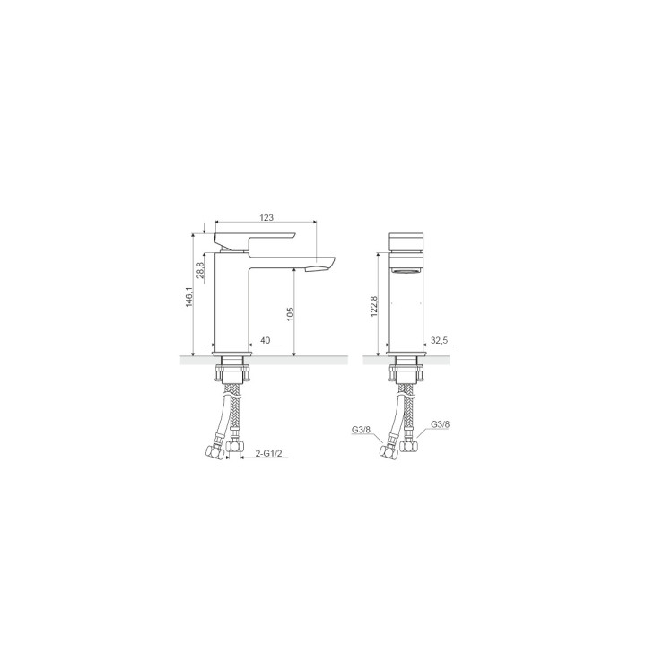 Bateria umywalkowa Excellent Pride