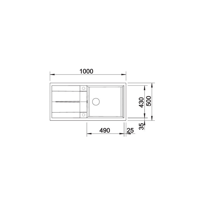 Zlewozmywak do zabudowy 100x50 cm Blanco BLANCOMETRA XL 6 S- sanitbuy.pl
