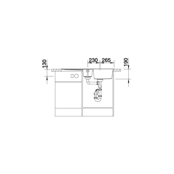 Zlewozmywak do zabudowy 100x50 cm Blanco BLANCOMETRA 6 S- sanitbuy.pl
