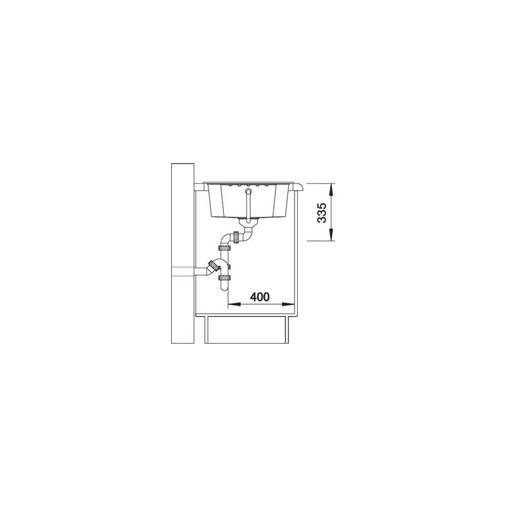 Zlewozmywak do zabudowy 61,5x50 cm Blanco BLANCOZIA 40 S- sanitbuy.pl