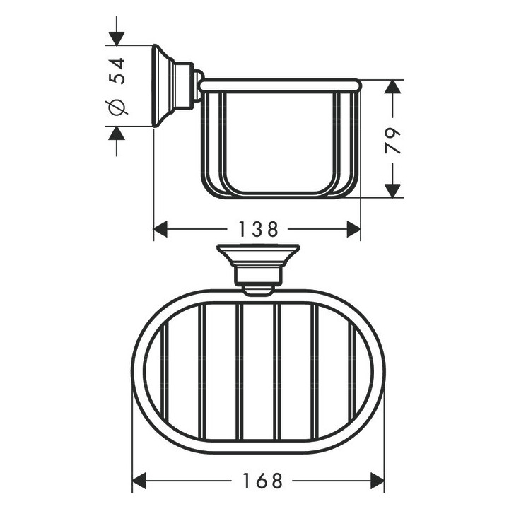 Wieszak na ręcznik Axor Citterio, 65cm, ścienny, chrom