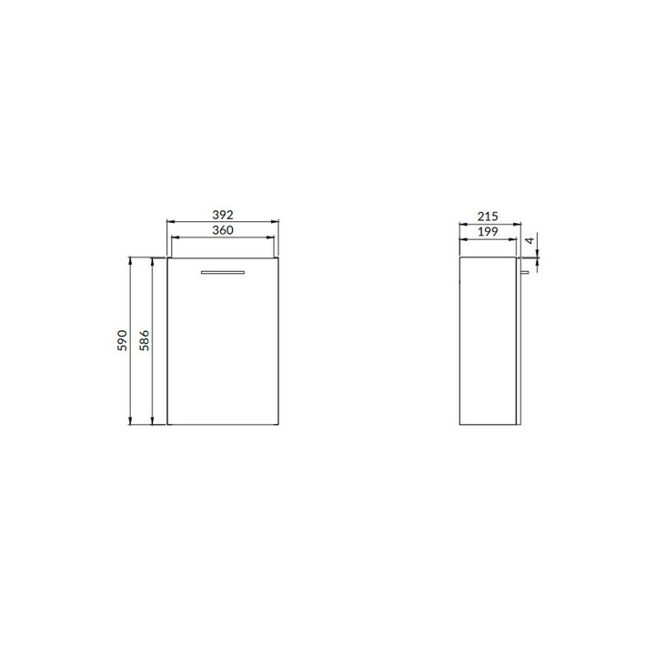 Szafka podumywalkowa Cersanit Easy 70, wisząca, biała