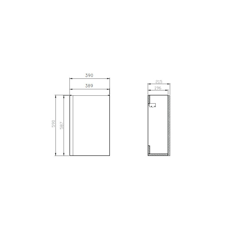 Szafka podumywalkowa Cersanit Moduo 40, wisząca, biała