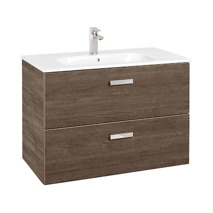 Zestaw łazienkowy Roca Unik Victoria Basic, 70x46cm, 2 szuflady, brzoza