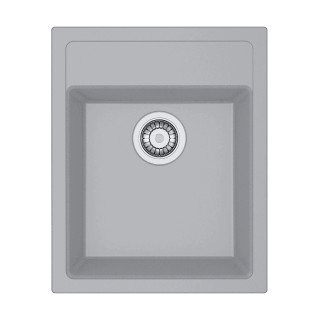 Zlewozmywak Franke 1-komorowy Sirius SID 610-40 Tectonite 43x53cm wbudowywany - onyx