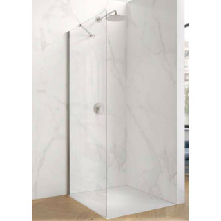 Ścianka boczna do drzwi przesuwnych Huppe Classics 2, 1000mm, Anti-Plaque, srebrny profil