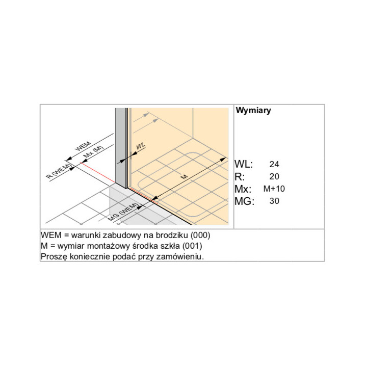 Drzwi skrzydłowe Huppe Design pure 4-kąt, 800mm, wahadłowe, uniwersalne, Anti-Plaque, profil chrom eloxal