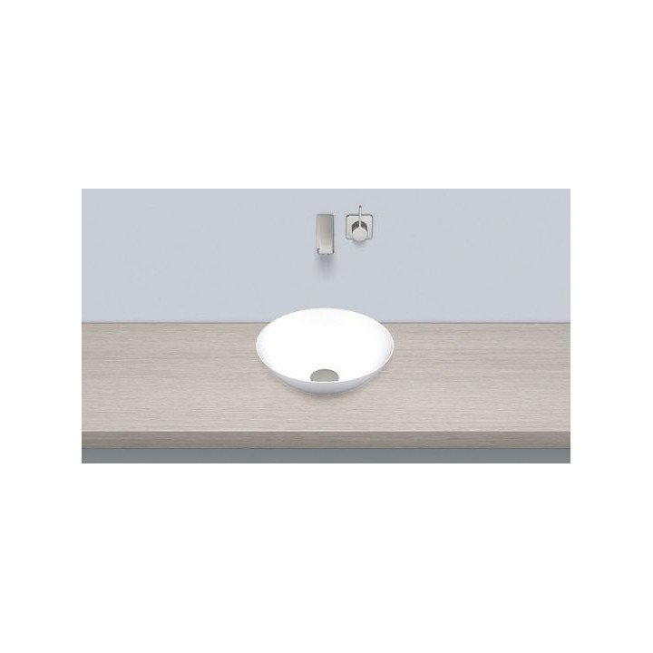 Umywalka, misa stawiana na blat Alape GS-Series, okrągła, 300mm, bez przelewu, łatwa w pielęgnacji, SB.K300.GS, biała