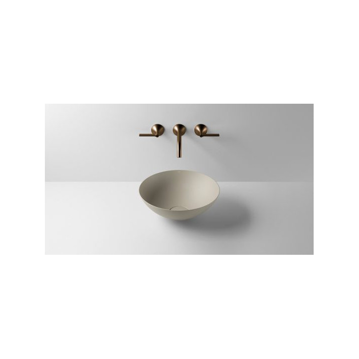 Umywalka, misa stawiana na blat Alape Terra, okrągła, 300mm, bez przelewu, SB.Terra300, oyster matt