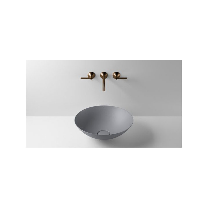 Umywalka, misa stawiana na blat Alape Terra, okrągła, 360mm, bez przelewu, SB.Terra360, oyster matt