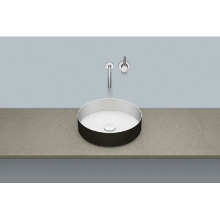 Umywalka nablatowa Alape KE-Series, okrągła, 375mm, bez przelewu, łatwa w pielęgnacji, AB.KE375, biała