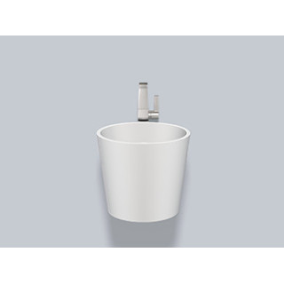 Umywalka wisząca Alape RS-Series, okrągła, 450mm, z przelewem, WT.RS450, biała