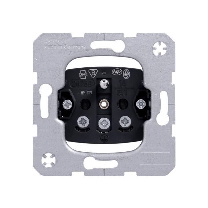 Łącznik Berker one.platform, 1-klawiszowy, 1-biegunowy, samozaciski