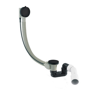 Syfon wannowy Omnires CGS, przelewowo-odpływowy, korek automatyczny, złoty