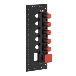 Element podtynkowy Gessi Inciso Wellness, 4 wyjścia wody, podłączenie 3/4"