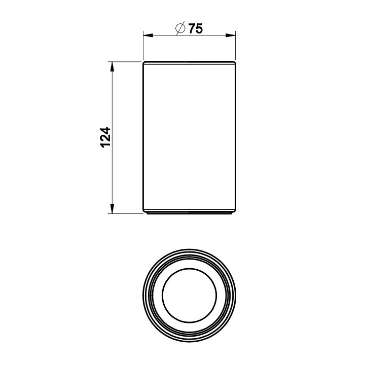 Kubek z uchwytem ściennym Gessi Rilievo, biały, wykończenie chrom
