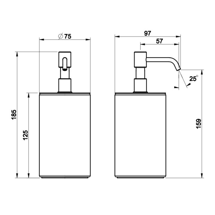Dozownik mydła w płynie Gessi Rilievo, ścienny, biały, wykończenie chrom