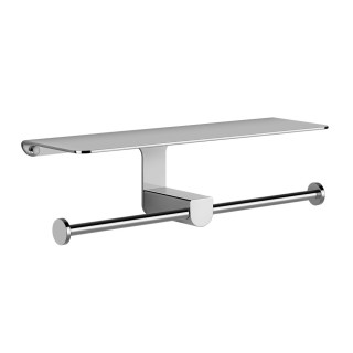 Uchwyt na papier Gessi Rilievo, ścienny, z osłoną, chrom