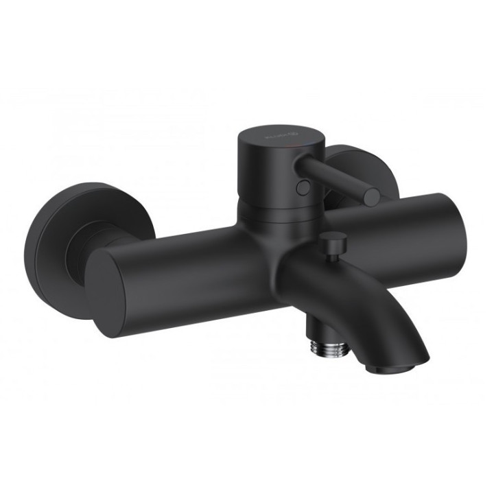 Bateria natryskowa Kludi Bozz, natynkowa, jednouchwytowa, czarny mat