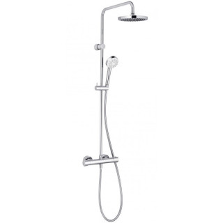 Zestaw natryskowy Kludi Logo Dual Shower, bateria termostatyczna, natynkowy, chrom