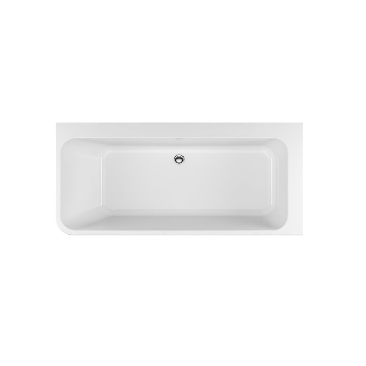 Wanna wolnostojąca narożna lewa Excellent Lila 2.0, 160x73cm, akrylowa, z przelewem, biała