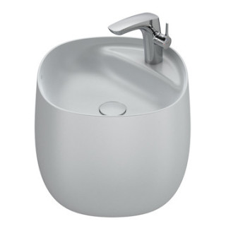 Umywalka ścienna Roca Beyond, 46x47cm, Finceramic, bez przelewu, biała