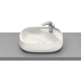 Umywalka ścienna Roca Beyond, 46x47cm, Finceramic, bez przelewu, biała