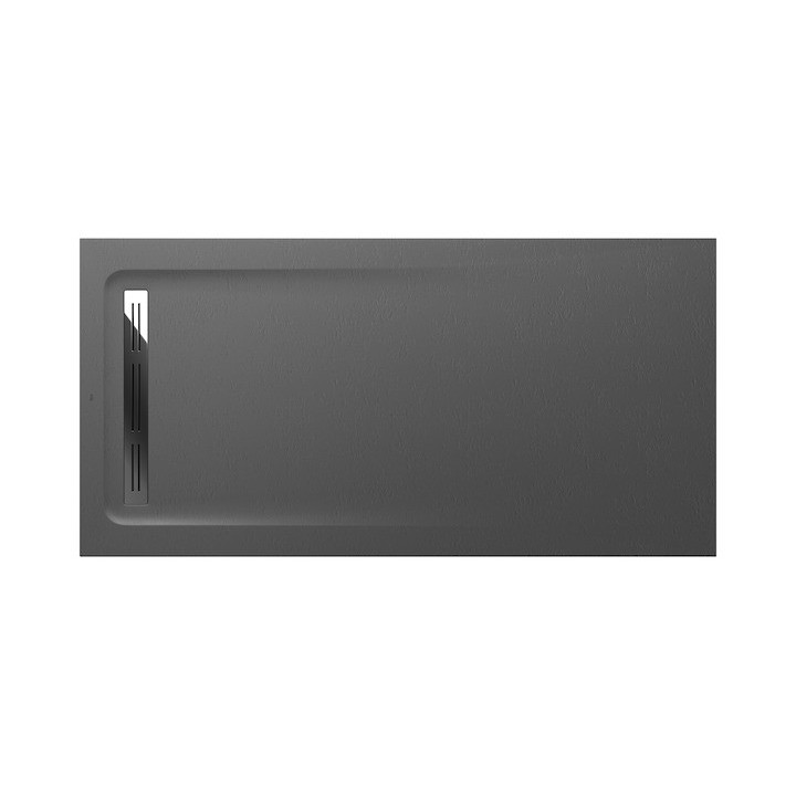 Brodzik prostokątny Roca Aquos, 1400x800mm, ultracienki, Stonex, biały