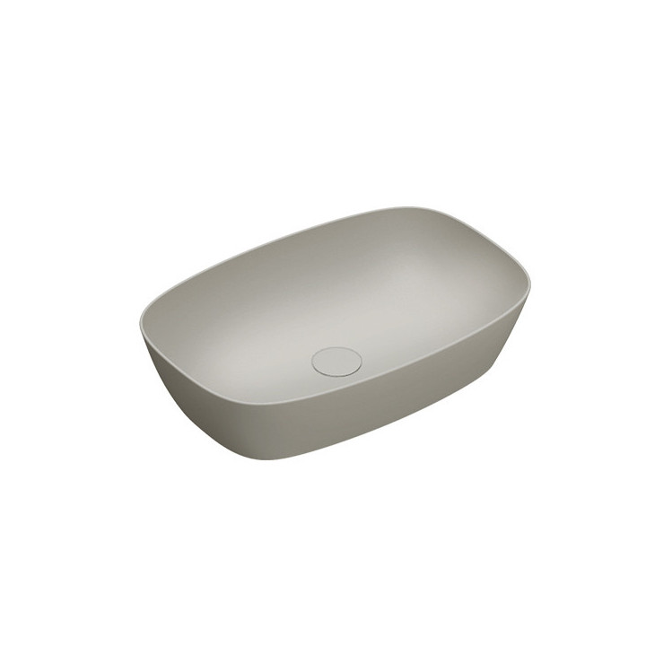 Umywalka nablatowa Catalano Green Lux, 60x40cm, bez przelewu, czarna