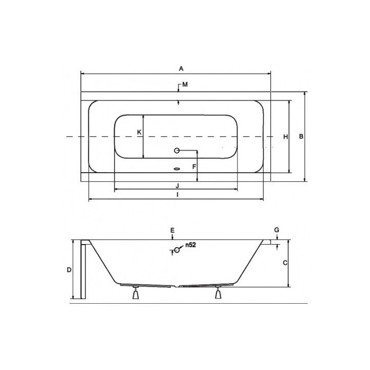 Wanna prostokątna Besco Quadro 155x70 cm biała - sanitbuy.pl