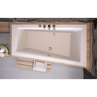 Wanna asymetryczna Besco Avita Slim, 150x75cm, wersja lewa, akrylowa, biała