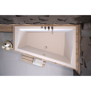 Wanna asymetryczna Besco Intima Slim, 160x90cm, wersja lewa, akrylowa, biała