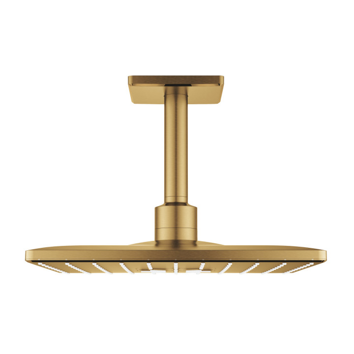 Deszczownica Grohe Rainshower Smartactive 310, ramię sufitowe 142mm, 2 strumienie, brushed cool sunrise