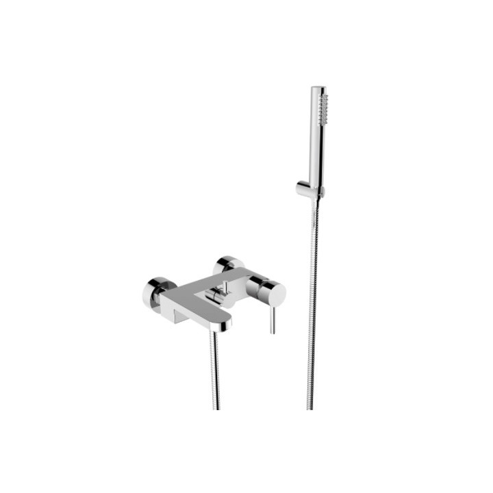 Bateria umywalkowa Besco Decco, podtynkowa, wylewka 180mm, chrom