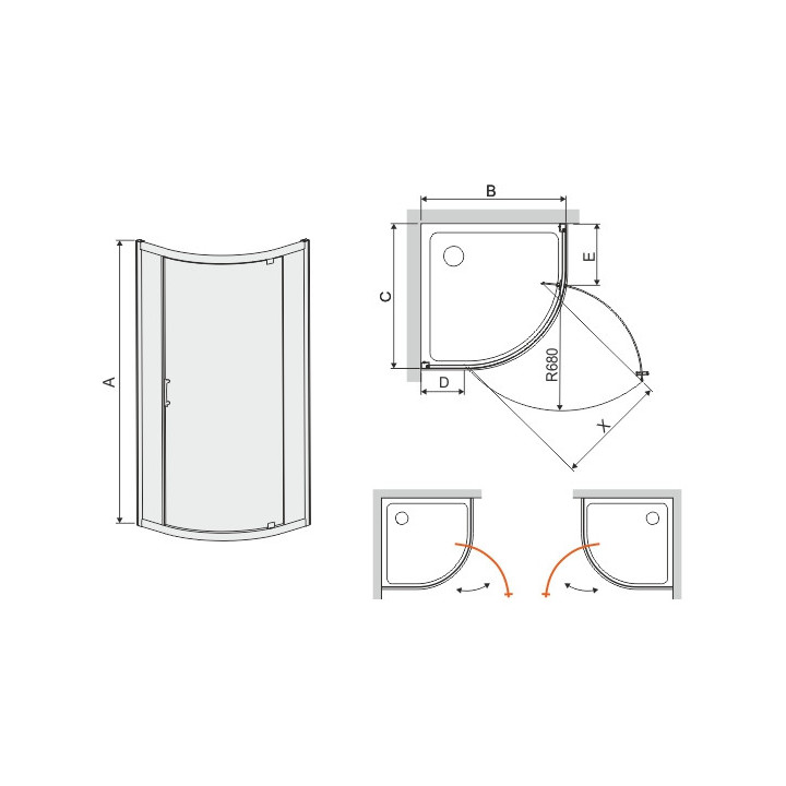SANPLAST KP1DJa/TX5b-80 kolor profili: srebrny błyszczący wzór szyby: transparentna - sanitbuy.pl