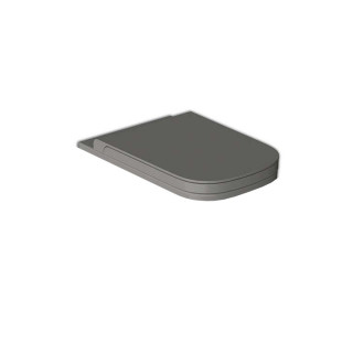 Miska wisząca Hatria Next, 56x34cm, bez kołnierza, antracytowa