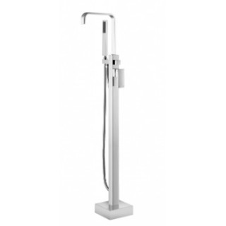 Bateria wannowa wolnostojąca Besco Varium, wysokość 880mm, zestaw natryskowy, chrom