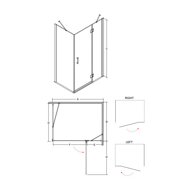 Kabina prysznicowa kwadratowa Besco Viva 195, 80x80cm, prawa, szkło przejrzyste, profil chrom