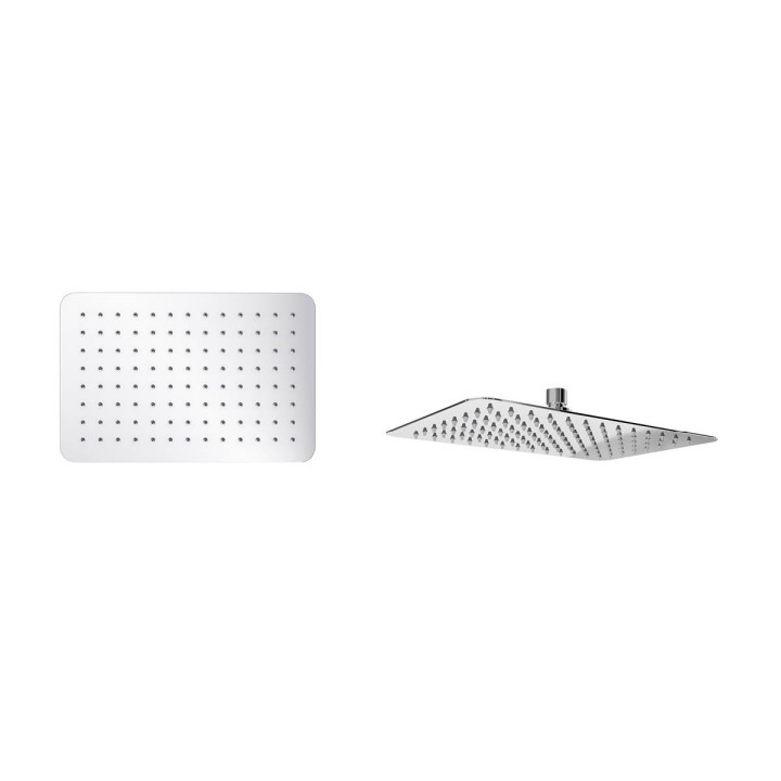 Głowica prysznocowa Excellent Soft Slim, prostokątna, 200x300mm, chrom