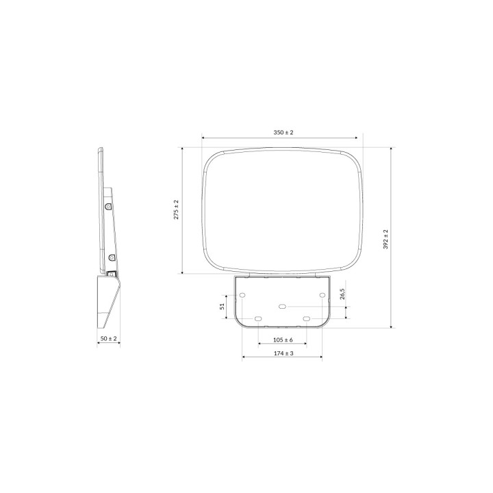 Siedzisko prysznicowe Excellent Actima Seduro, składane, 350x392mm, biały/chrom