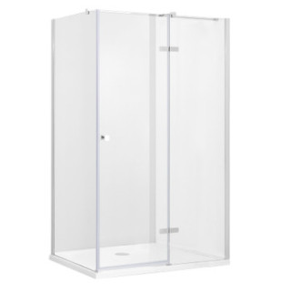 Kabina prysznicowa prostokątna Besco Viva 195, 120x90cm, prawa, szkło przejrzyste, profil chrom