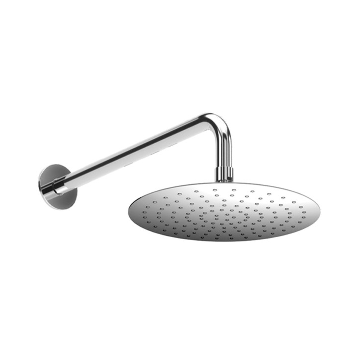 Deszczownica Bruma Inox, okrągła, 250mm, z ramieniem ściennym 350mm, sunrise